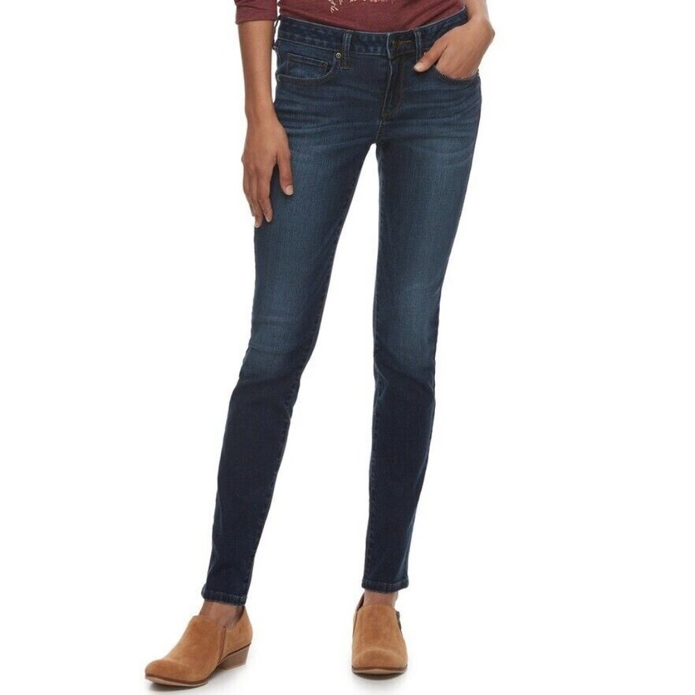 Women's Skinny Jeans SONOMA Mid Rise size 18 short NEW